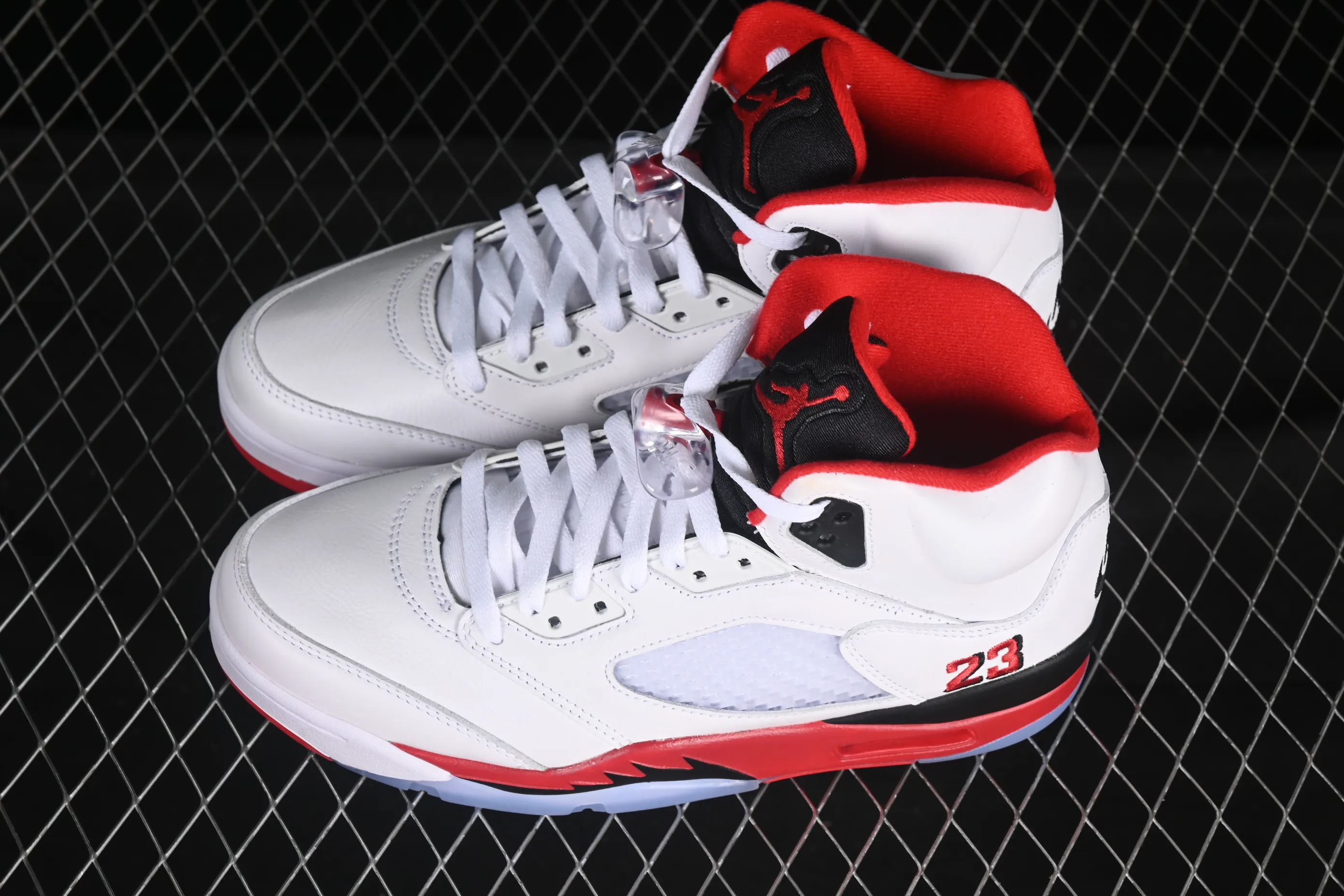 All categories Air Jordan Jordan series basketball shoes Air Jordan 5 Air Jordan 5 Retro "Fire Red Black Tongue" AJ5 Joe 5 Rukawa Maple Flame Red Basketball Shoes HQ7978-101